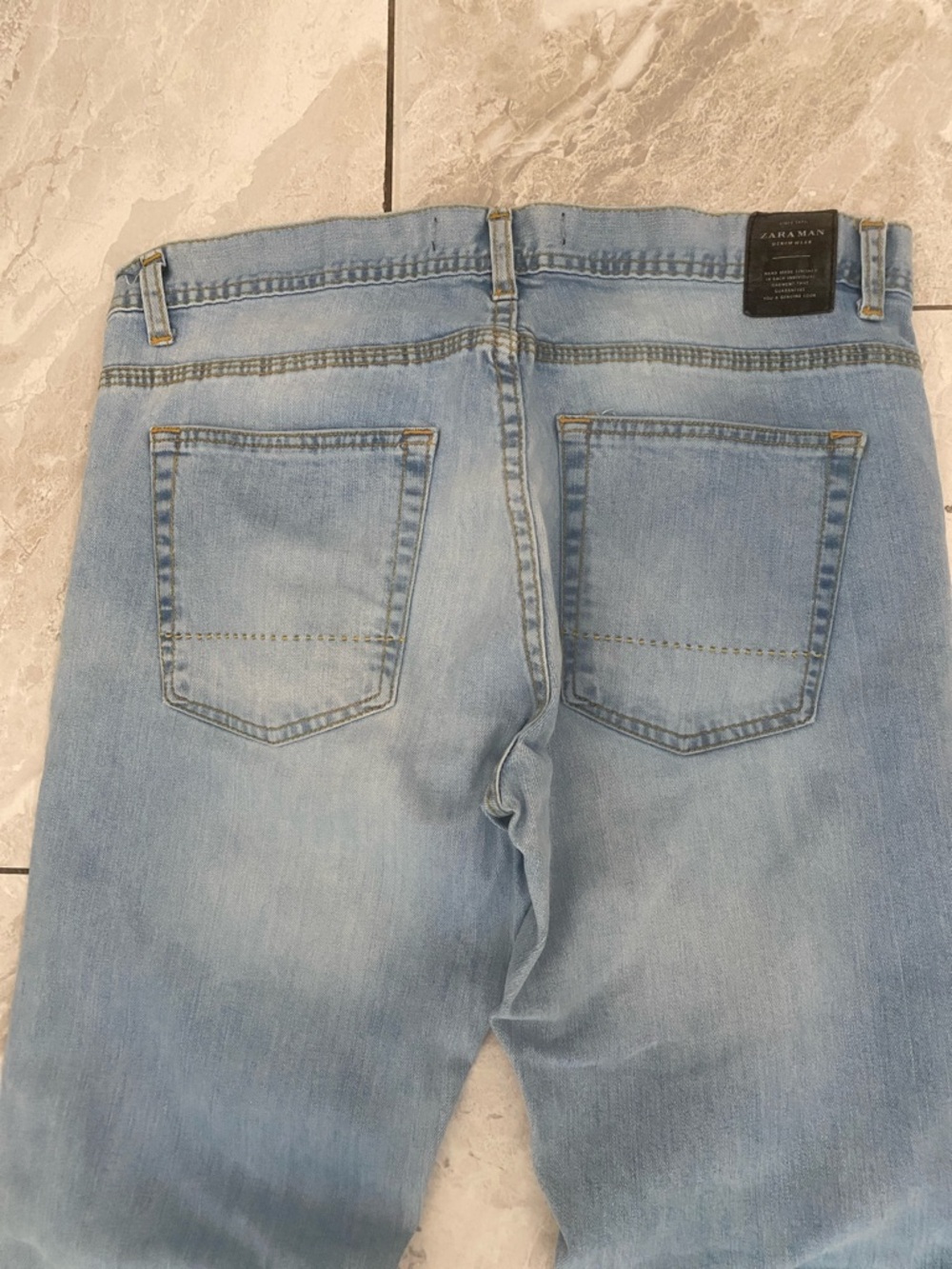 ZARA MAN Mens Light Wash Denim Slim Fit Jeans | 32 - Picture 10 of 13